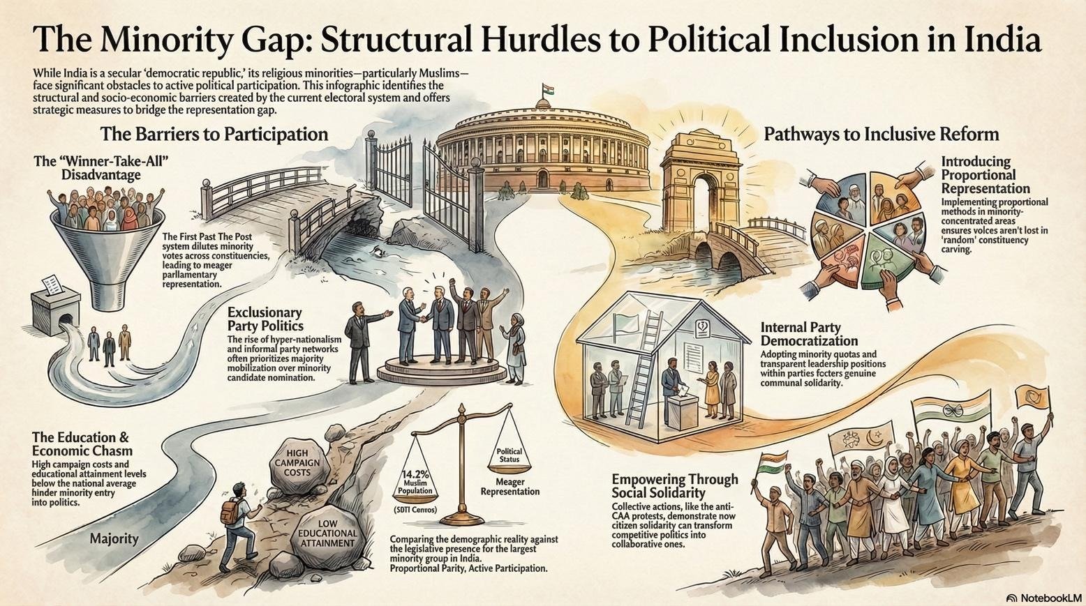 Major Structural Issues and Measures to Improve Political Participation of Minorities in India